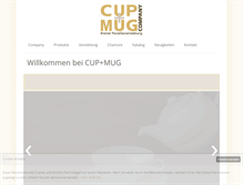 Tablet Screenshot of cup-mug.de